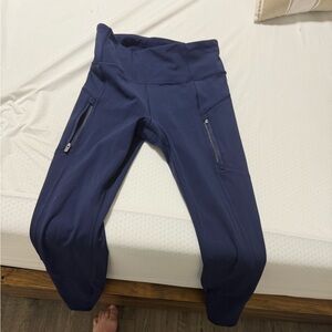 Navy Athleta Rainier leggings barely worn (just too small)